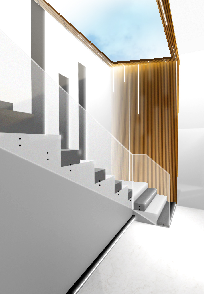 ESCALERAS_madera y cristalera